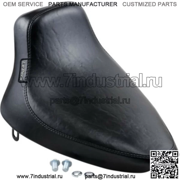 Le Pera Silhouette Smooth Black Vinyl Solo Seat Harley 1984-99 Softail FXST FLST (Для: Harley-Davidson)