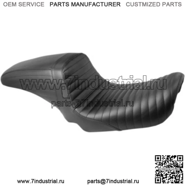 Le Pera LePera Kickflip Плиссированный черный винил 2 Up Seat Harley 1996-2003 Dyna FXD (Для: Harley-Davidson)
