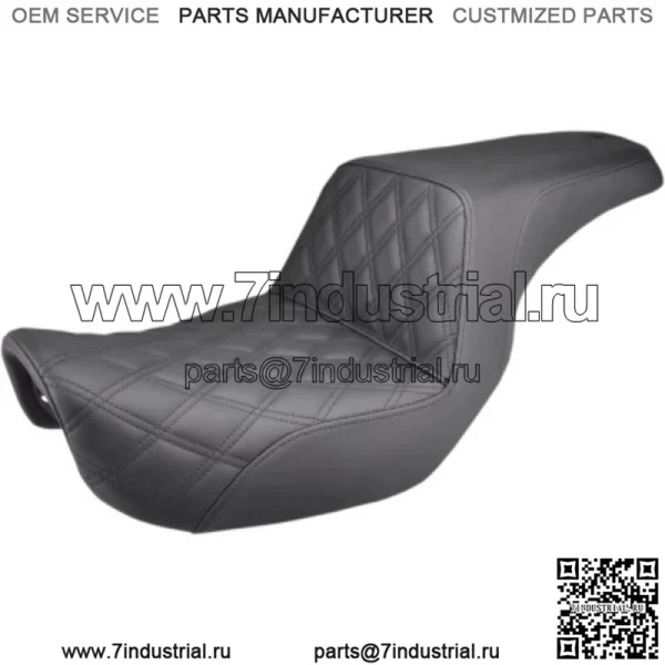 Сиденье Saddlemen Step Up, черная передняя решетка, 2 Up Seat Harley 06-17 Dyna FXD FLD (для: Harley-Davidson)