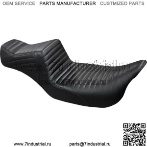 Сиденье со складками Le Pera Black Tailwhip Daddy Long Legs 2 Up Harley Touring 08+ (Для: Harley-Davidson)