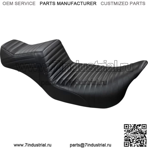 Сиденье со складками Le Pera Black Tailwhip Daddy Long Legs 2 Up Harley Touring 08+ (Для: Harley-Davidson)