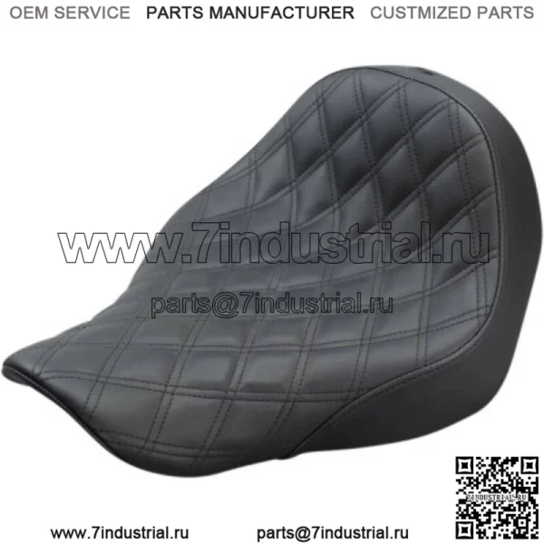 Сиденье Saddlemen Black Renegade Lattice Stitch Solo Seat Harley Softail FXLR FLSB 18+ (Для: Harley-Davidson)