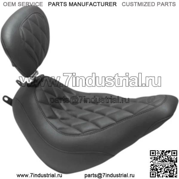 Спинка водительского сиденья Mustang Wide Tripper Solo Diamond Harley Softail FLHC FLDE (Для: Harley-Davidson)