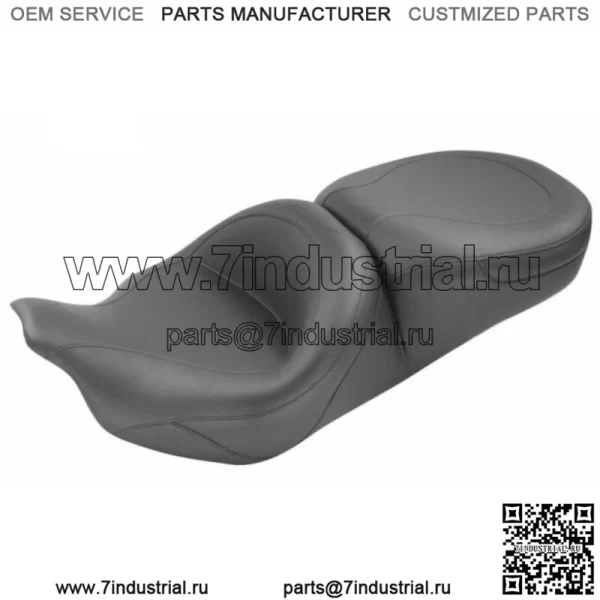 Гладкое цельное сиденье Mustang без шипов Harley Touring Bagger Dresser 2008-2020 гг. (Для: Harley-Davidson)