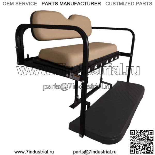 Заднее откидное сиденье MACH3 для гольф-каров Club Car Precedent/Tempo/Onward — цвета желтого цвета