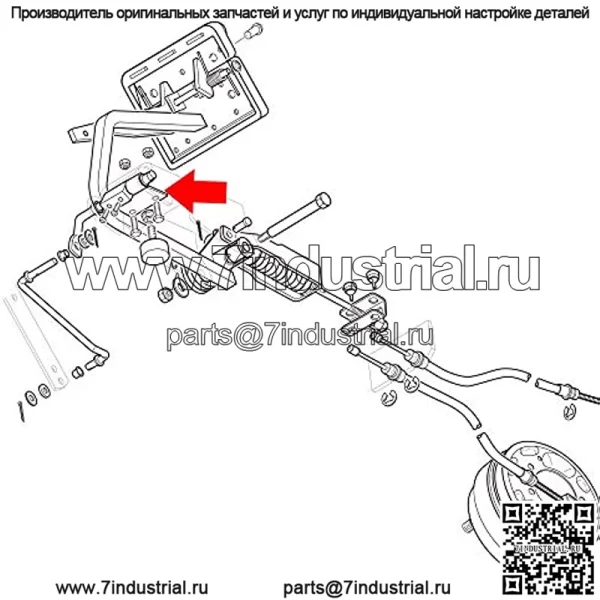 Пластина кронштейна Hill Brake Catch для тележек для гольфа EZGO TXT и Medalist 1994 г.в., OEM# 70080-G02 70080G02 - Image 2