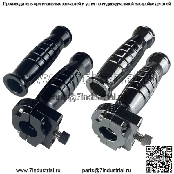 Мотоцикл Maverick № 9, модифицированный ретро-руль из алюминиевого сплава с ЧПУ, 22 ручки с двойной дроссельной заслонкой, масленка в сборе