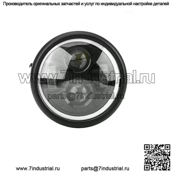 Аксессуары для мотоциклов, модифицированные светодиодные ретро-фары CG125, GN125, фары Harley, ангельские глазки, светодиодные фары