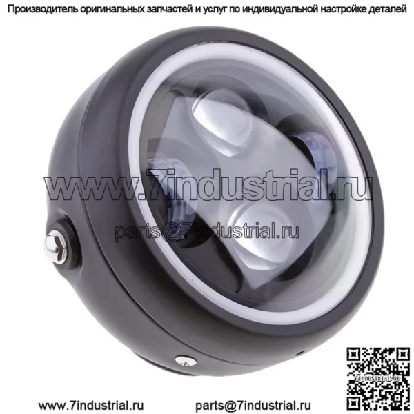 Аксессуары для мотоциклов, модифицированные светодиодные ретро-фары CG125, GN125, фары Harley, ангельские глазки, светодиодные фары - Image 2