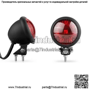 Модифицированный светодиодный задний фонарь для мотоцикла, сигнальный фонарь, ретро универсальный светодиодный маленький круглый задний фонарь, подходящий для заднего фонаря Harley