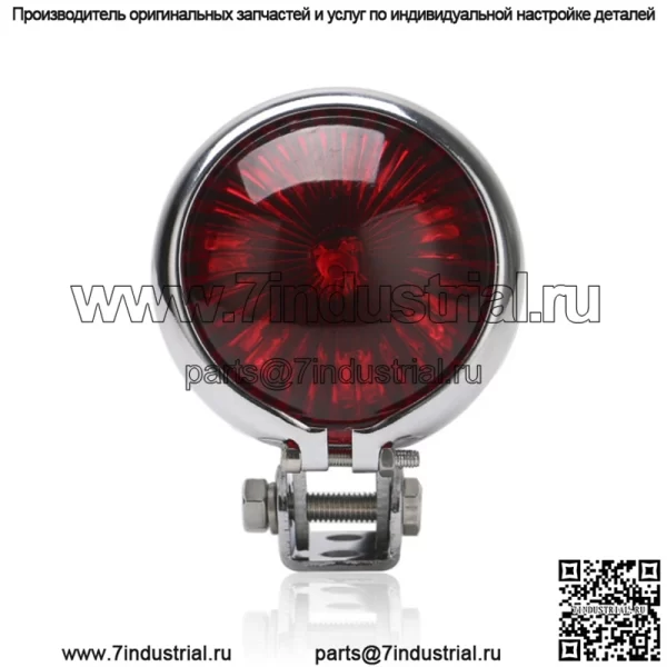 Модифицированный светодиодный задний фонарь для мотоцикла, сигнальный фонарь, ретро универсальный светодиодный маленький круглый задний фонарь, подходящий для заднего фонаря Harley - Image 4