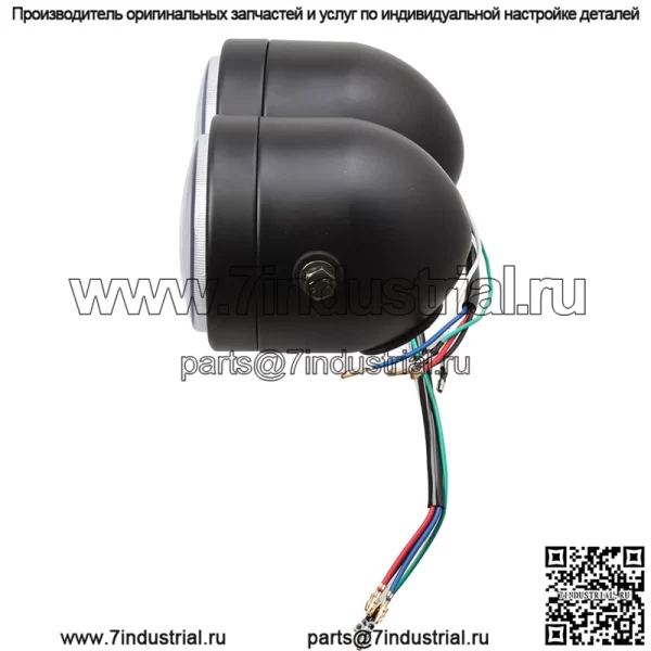 Ретро мотоциклетные светодиодные двойные фары Harley Prince CG125 модифицированные круглые фары передние фары ангела поворотники - Image 3