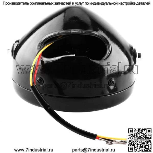 CG125 модифицированная ретро-фара GN125 ретро-черный корпус, круглая фара, аксессуары для мотоциклов, сетчатая крышка для фар - Image 4
