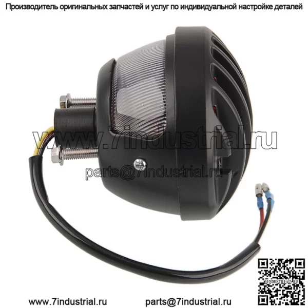 Аксессуары для мотоциклов, крутой черный забор, модифицированный задний фонарь для мотоцикла, стоп-сигнал для электромобиля, Harley, ретро, металлический задний фонарь - Image 3