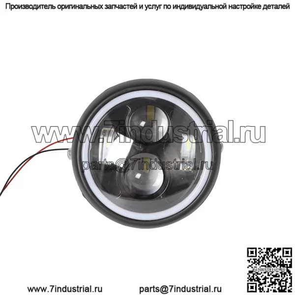 Модифицированные светодиодные ретро-фары для мотоцикла GN125, ретро-металлические фары, светодиодные фары Harley, фары Harley - Image 3