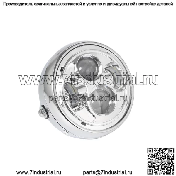 Модифицированные фары Harley для мотоцикла, светодиодные фары, металлические ретро-фары, общие фары Harley для мотоцикла - Image 3