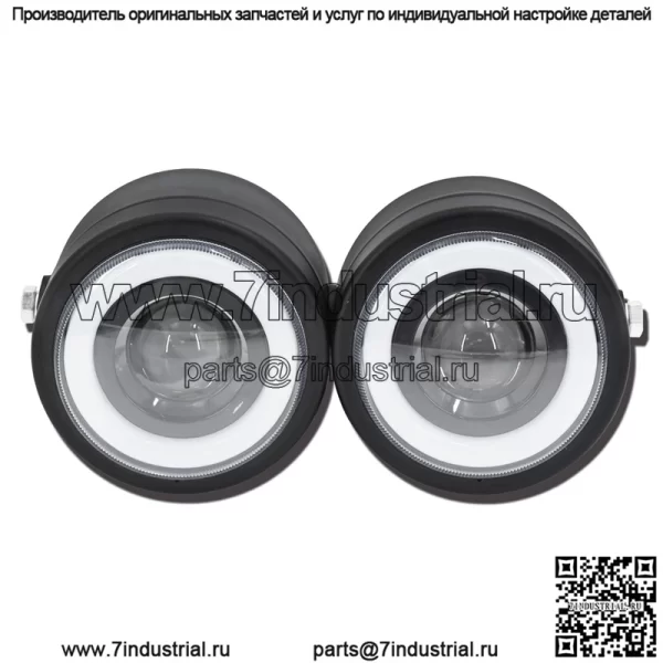 Ретро мотоциклетные светодиодные двойные фары Harley Prince CG125 модифицированные круглые фары передние фары ангела поворотники - Image 3