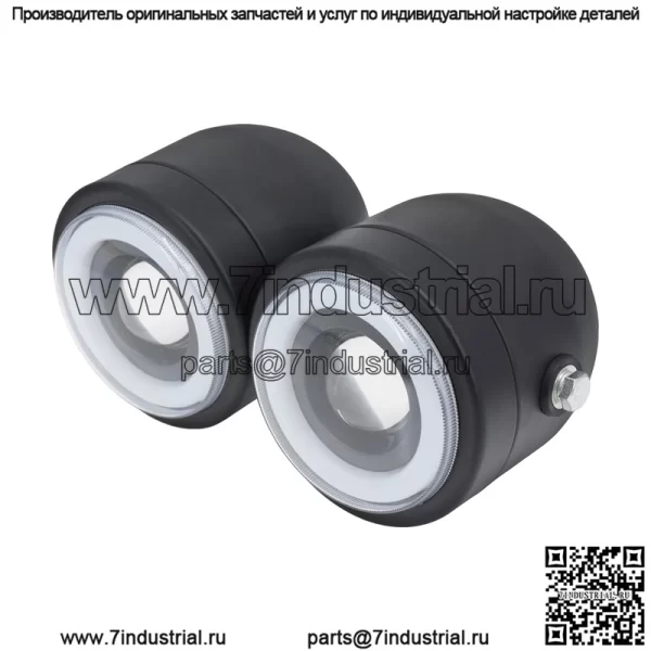 Ретро мотоциклетные светодиодные двойные фары Harley Prince CG125 модифицированные круглые фары передние фары ангела поворотники - Image 4