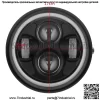 Аксессуары для мотоциклов, модифицированные светодиодные ретро-фары CG125, GN125, фары Harley, ангельские глазки, светодиодные фары - Image 4