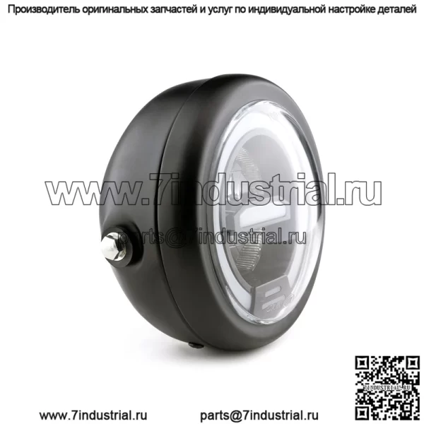 Модифицированная ретро фара холодного света для мотоцикла, светодиодная фара дневного света, универсальная фара для локомотива CG125 - Image 4