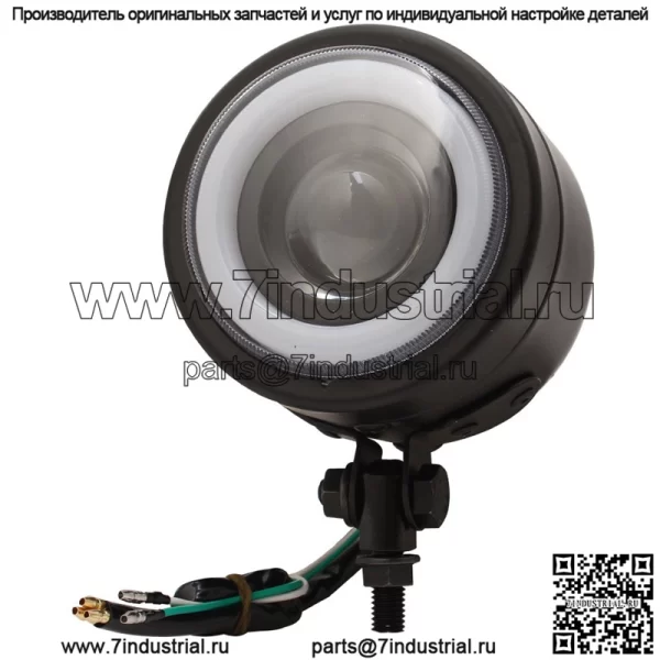 Ретро мотоциклетная светодиодная одиночная лампа Harley Prince CG125, модифицированная круглая фара, передняя фара ?Ангел?, указатель поворота - Image 2