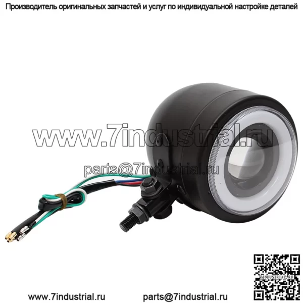 Ретро мотоциклетная светодиодная одиночная лампа Harley Prince CG125, модифицированная круглая фара, передняя фара ?Ангел?, указатель поворота - Image 3