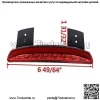 Аксессуары для мотоциклов, модифицированный XL883 1200, светодиодный задний фонарь, стоп-сигнал, стоп-сигнал с указателем поворота, пять линий - Image 3