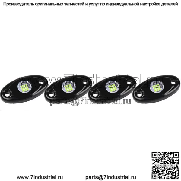 Для Polaris UTV ATV 4 шт. зеленые светодиодные фонари для крыльев, светящиеся под днищем (для: более одного автомобиля)