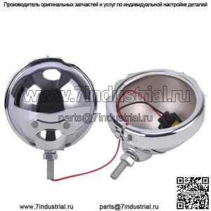 Пара 4-1/2-дюймовых 4,5-дюймовых хромированных противотуманных фар, корпус, кронштейн для лампы ближнего света, ведро для лампы