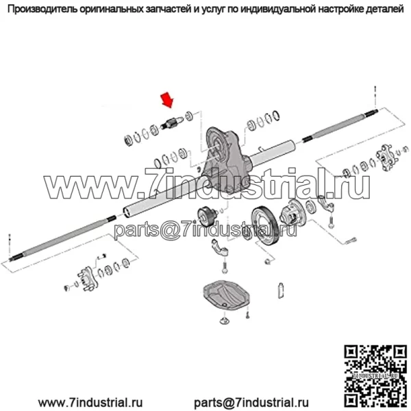 Комплект входного вала гольф-кара для EZGO RXV 2008-up Electric 620329 - Image 2