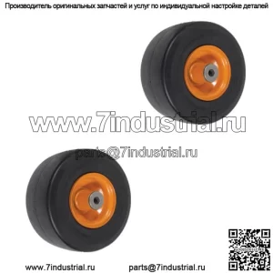 2PK Сплошная свободная сплошная шина для косилок Scag, переднее самоустанавливающееся колесо 9x3,50-4
