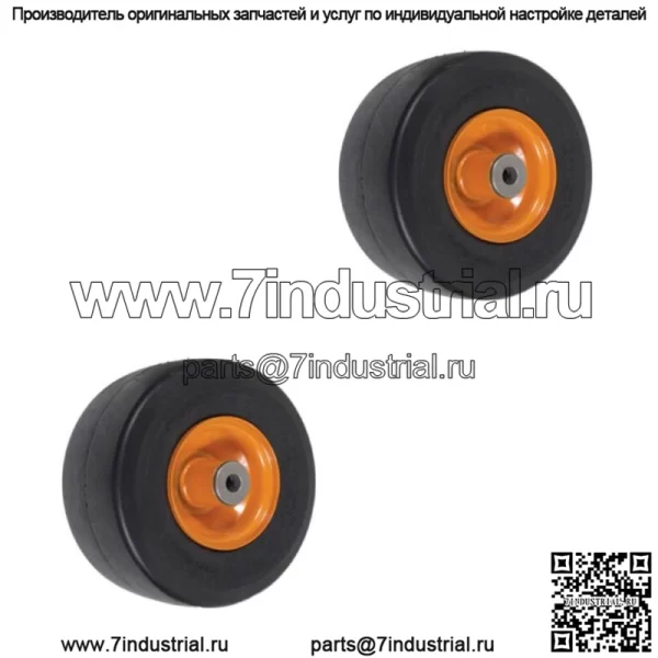 2PK Сплошная свободная сплошная шина для косилок Scag, переднее самоустанавливающееся колесо 9x3,50-4