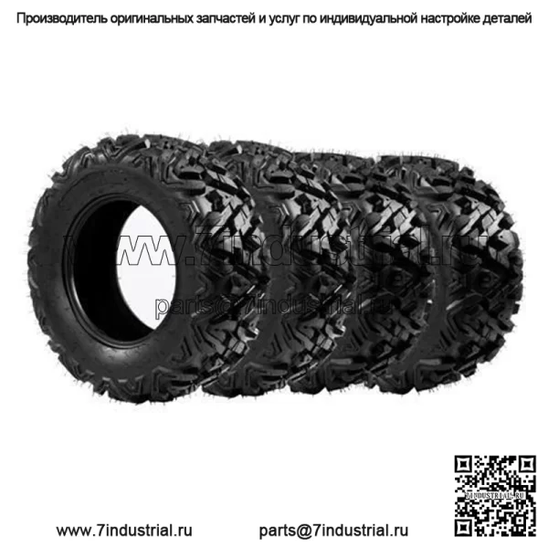 4 шт. шины для квадроциклов/UTV 25x8-12 25x10-12 All Terrain AT, 6-слойные, номинал 2512 25x10-12 (подходит: Yamaha Rhino 660)