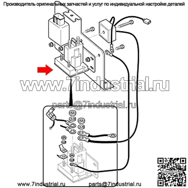 Соленоид для гольф-кара, 14 В, 200 А, 4 клеммы, для газовой гольф-кары EZGO TXT 1994-Up OEM 27153-G01, 27153G01, 612813 - Image 5