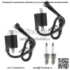 Для мотоцикла Yamaha VIRAGO 535 XV535 1987-2000 пара катушки зажигания и свечи зажигания - Image 2
