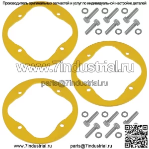 Комплект из 3 усиливающих колец шпинделя деки 46 дюймов для MTD 91806977A 61806977 61806977A