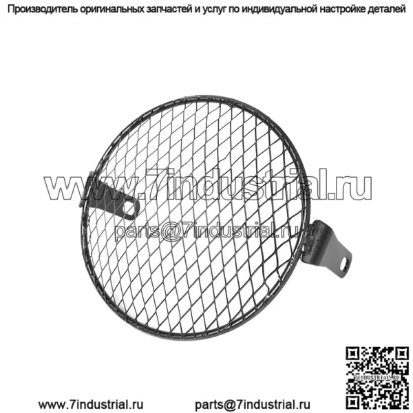 CG125 модифицированная ретро-фара GN125 ретро-черный корпус, круглая фара, аксессуары для мотоциклов, сетчатая крышка для фар - Image 4