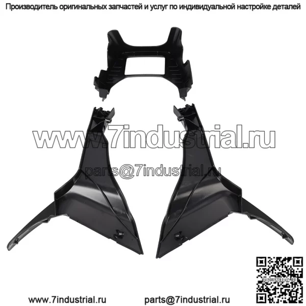 Подходит для мотоциклов, модифицированных автомобилей Harley Road Gliding 17-23, передний комбинированный обтекатель, грунтовка черного цвета - Image 5