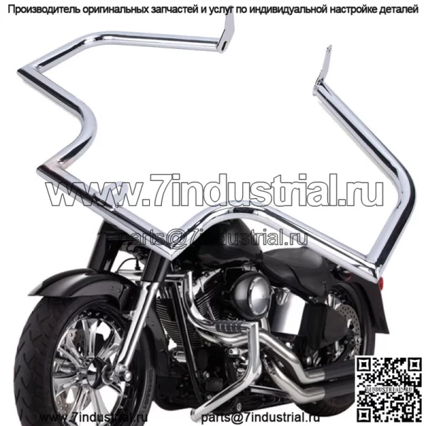 Хромированная защита двигателя Highway для Harley Heritage Softail FatBoy 2000-17 годов выпуска