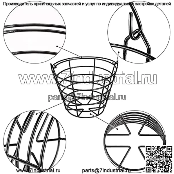 Металлическая корзина для мячей для гольфа, ведро для мячей для гольфа с ручкой, контейнер для мячей для гольфа, вмещает 50 мячей (мячи для гольфа не включены) - Image 5
