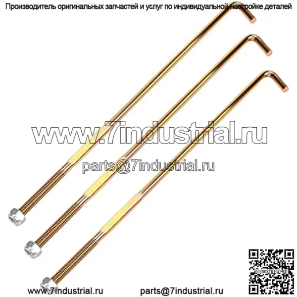 J-образный болт и гайка удерживающего стержень аккумулятора для электромобиля для гольфа EZGO RXV 2008-up, набор из 3 шт., OEM# 602896 00571G2 11098G6 - Image 3