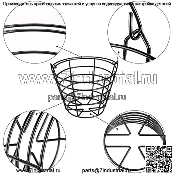Металлический контейнер для корзины для мячей для гольфа, держатель ведра для мячей для гольфа с ручкой (мячи для гольфа в комплект не входят) — 2 шт. - Image 4