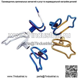 Цветной титановый крючок для скутера, подвесные вещи, аксессуары для модификации электромобиля, передний крючок для теленка, маленькая черепаха Fuxi Ghost Fire