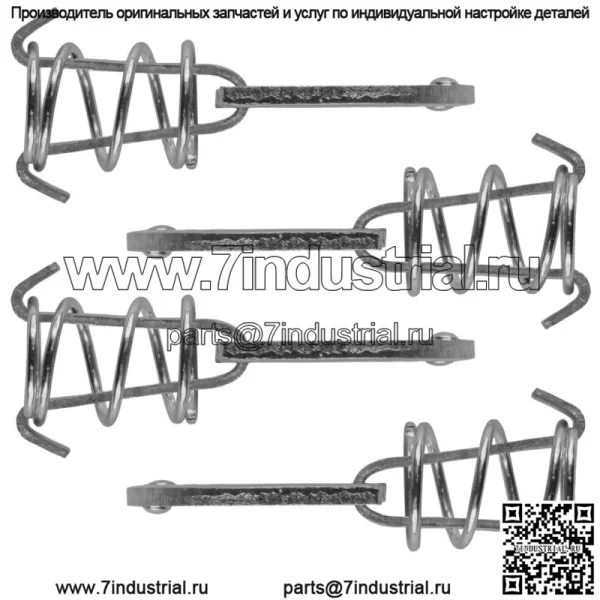 2 комплекта фиксаторов панели для John Deere 355D 18HP Yanmar 749cc 1999-2001 гг. - Image 4
