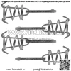 2 комплекта фиксаторов панели для John Deere X595 24HP Yanmar 1006cc 1116cc 02-06 - Image 4