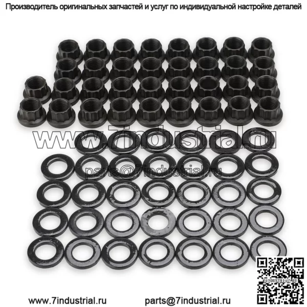 Подходит для болтов головки блока цилиндров двигателя Chevy SBC 350 265 267 283 302 305 307 327. - Image 3