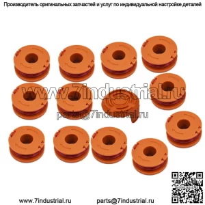 12 шт. в упаковке WA0010 для сменной катушки Worx, триммера с леской, Weed Eater с колпачком