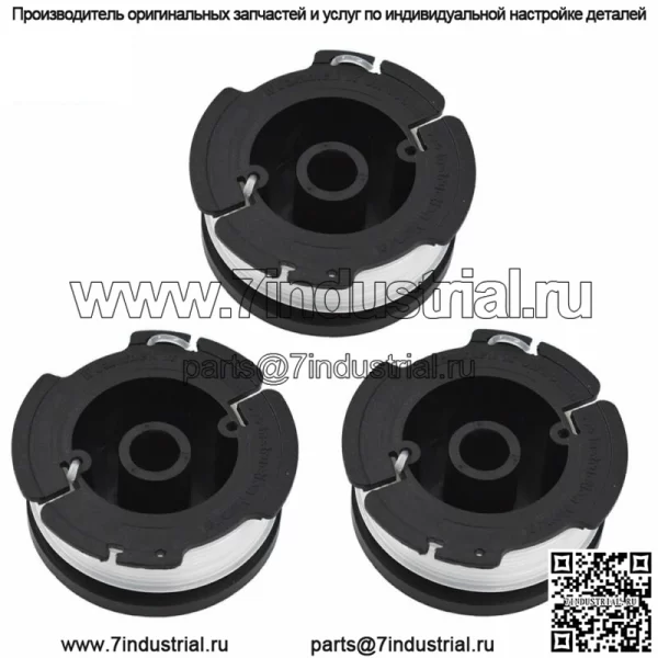 3 катушки триммера для струн BLACK+DECKER, замена AF-100-3ZP GH900 с леской 0,065 дюйма - Image 2