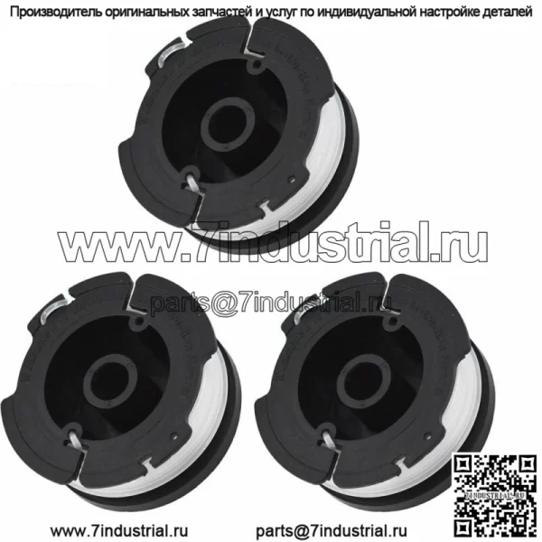 3 катушки триммера для струн BLACK+DECKER, замена AF-100-3ZP GH900 с леской 0,065 дюйма - Image 3