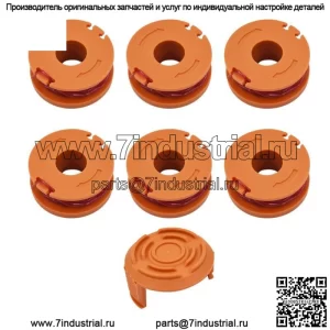 Для триммера Worx WA0010, катушки лески для триммера для травы, струны Weed Eater Edger, 6 шт.
